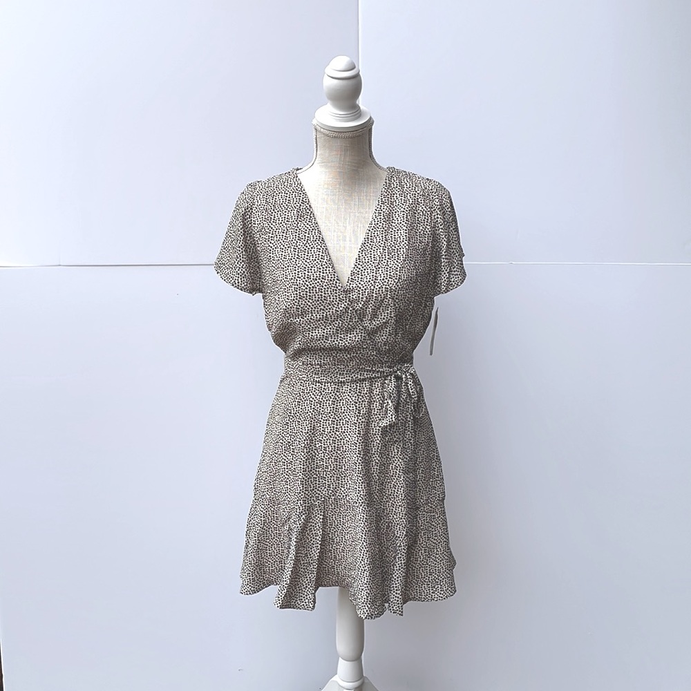 Altard State Black Dot Mini Dress